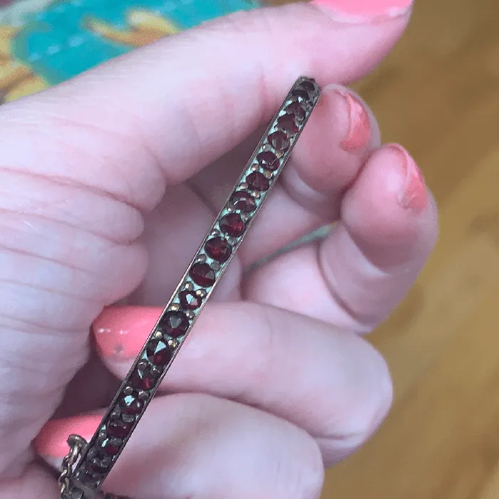 Love Vintage Paris Bracelets Bohemian Garnet Bracelet Vintage