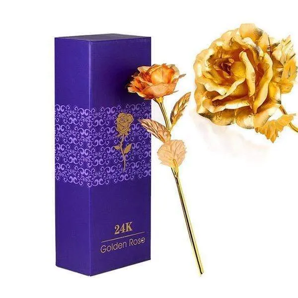 Madeofrose 24k Golden Rose GOLD Earrings
