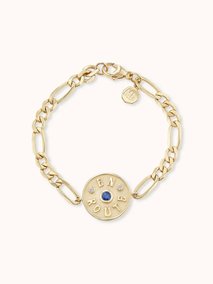 Marlo Laz Bracelets Mini En Route Bracelet Blue Sapphire