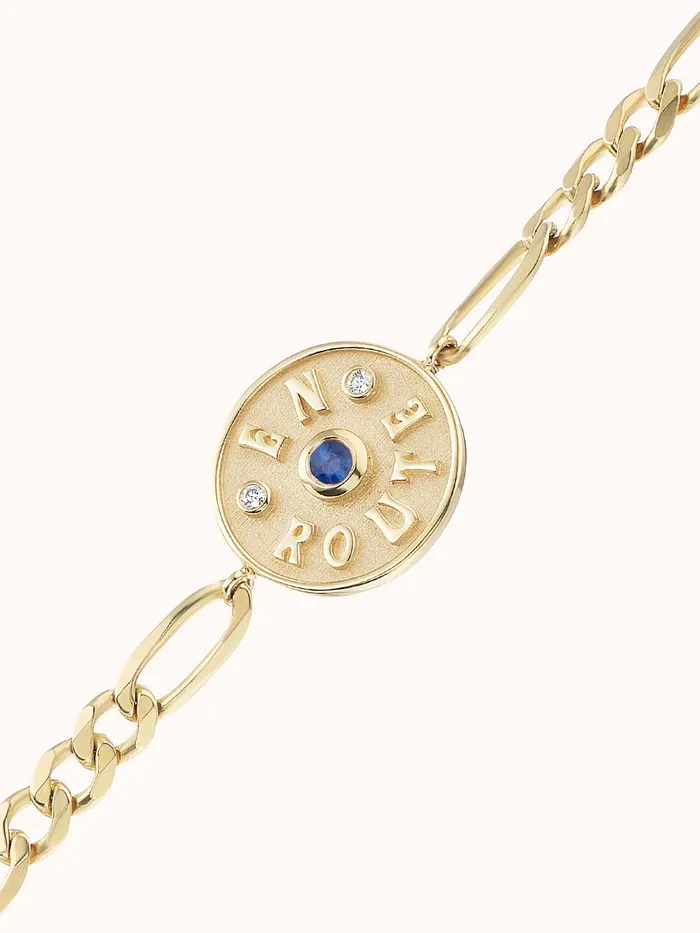 Marlo Laz Bracelets Mini En Route Bracelet Blue Sapphire Marlo Laz Bracelets Mini En Route Bracelet Blue Sapphire