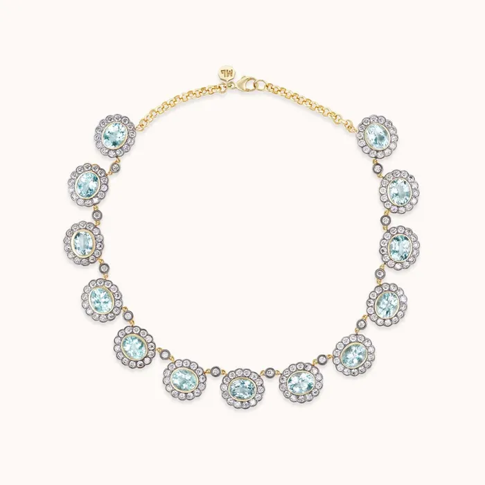 Marlo Laz Necklaces Alexandra Necklace Aquamarine
