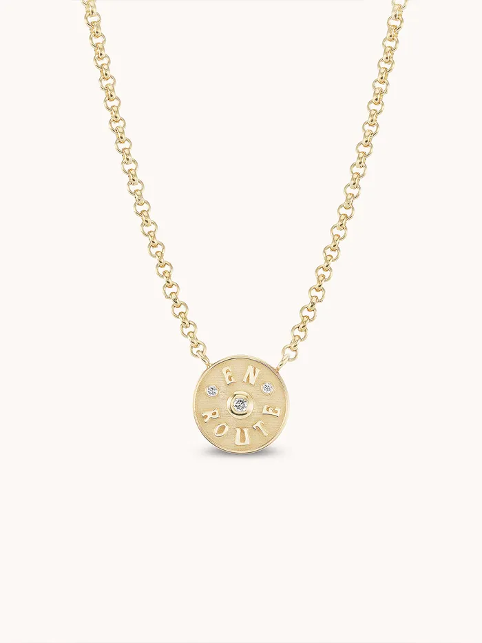 Marlo Laz Necklaces Petite En Route Necklace White Diamond