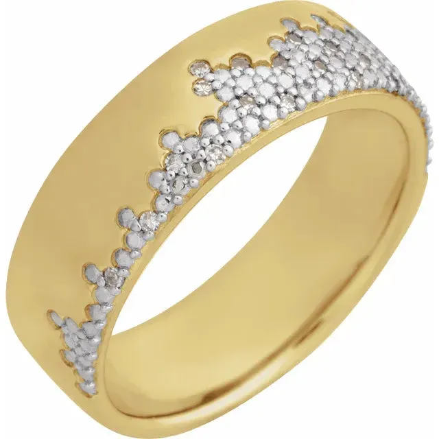 Natural Diamond Accented Band 14K Gold Albrecht Jewelry Rings