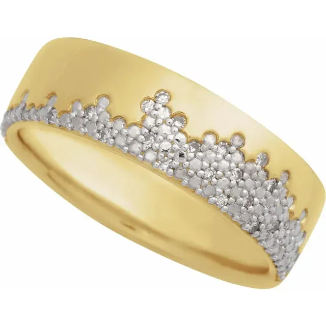 Natural Diamond Accented Band 14K Gold Albrecht Jewelry Rings