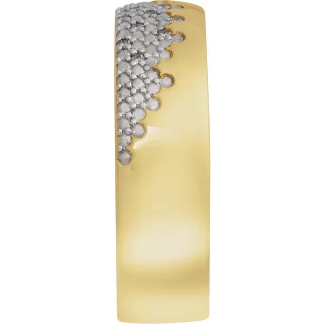Natural Diamond Accented Band 14K Gold Albrecht Jewelry Rings
