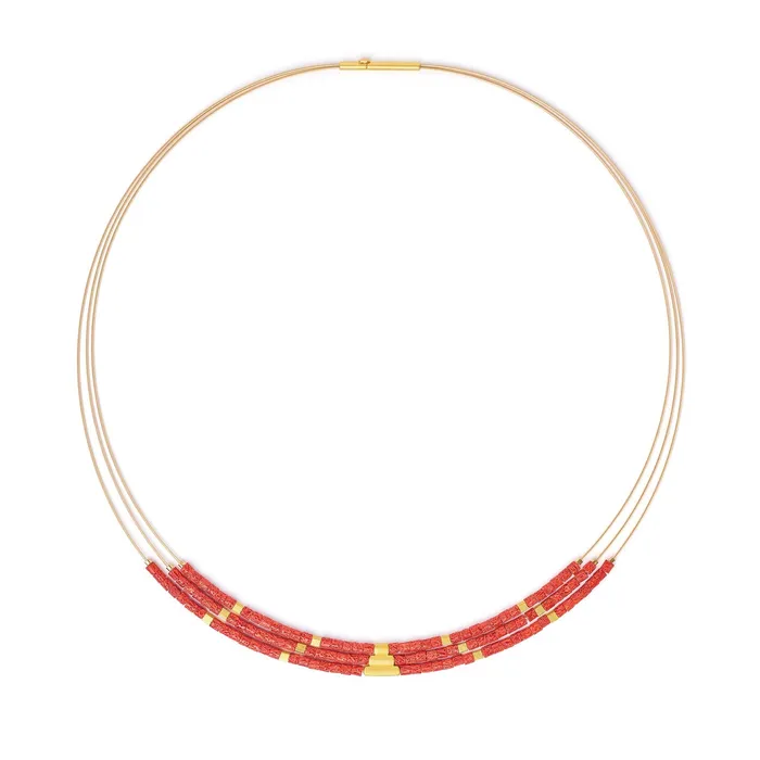 Necklaces Bernd Wolf Nofreni Red Coral Necklace