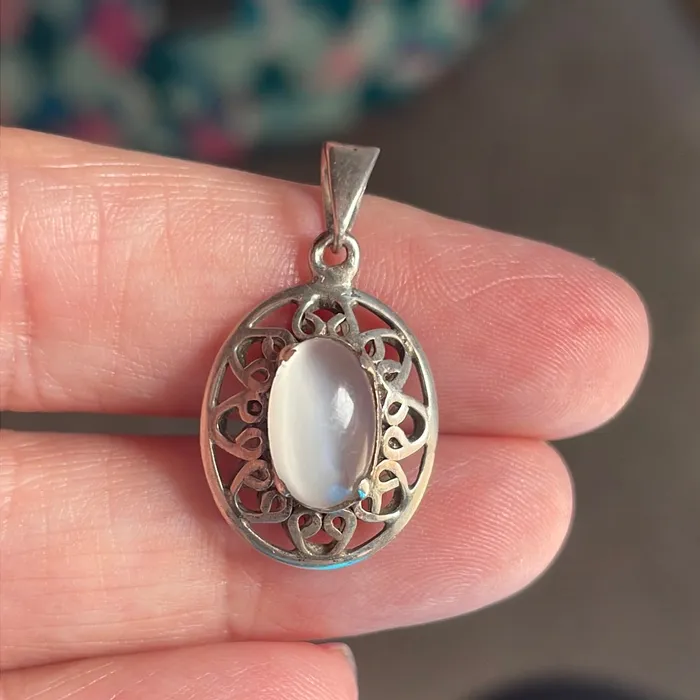 Necklaces Moonstone Ornate Pendant Sterling Silver Vintage Vintage Paris Jewelry Necklaces Moonstone Ornate Pendant Sterling Silver Vintage Vintage Paris Jewelry