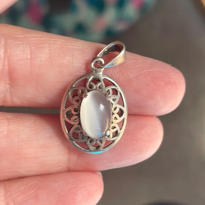 Necklaces Moonstone Ornate Pendant Sterling Silver Vintage Vintage Paris Jewelry Necklaces Moonstone Ornate Pendant Sterling Silver Vintage Vintage Paris Jewelry
