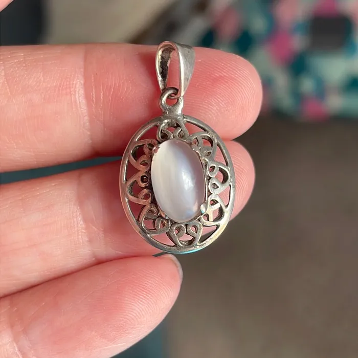 Necklaces Moonstone Ornate Pendant Sterling Silver Vintage Vintage Paris Jewelry Necklaces Moonstone Ornate Pendant Sterling Silver Vintage Vintage Paris Jewelry