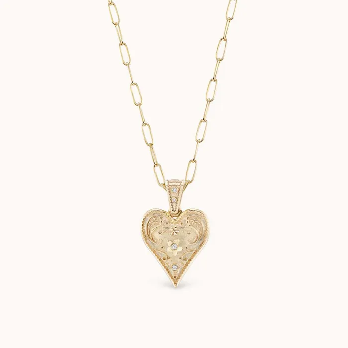 Necklaces Small Southwestern Heart Necklace Marlo Laz