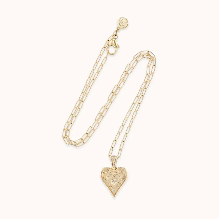 Necklaces Small Southwestern Heart Necklace Marlo Laz