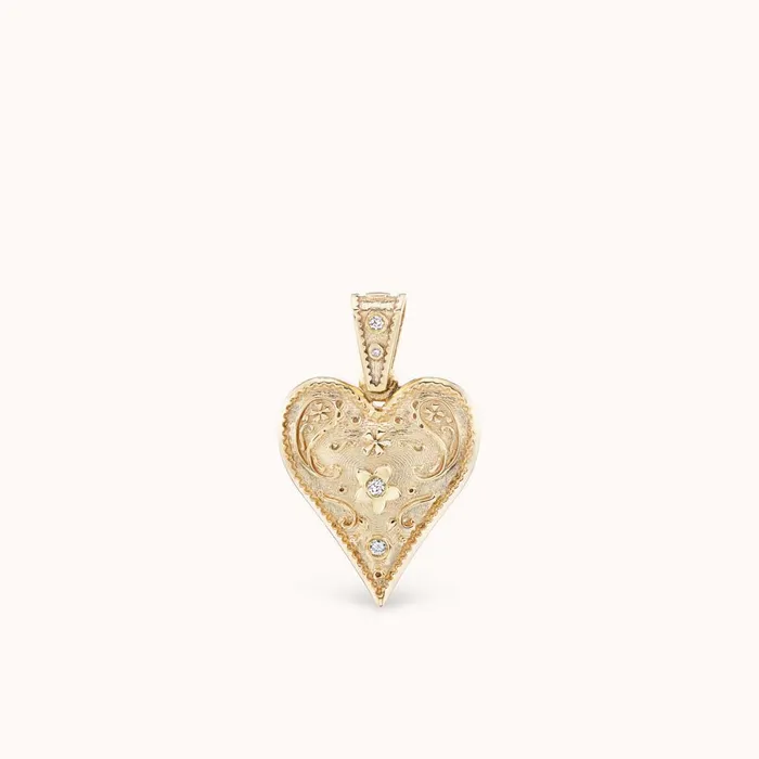 Necklaces Small Southwestern Heart Necklace Marlo Laz