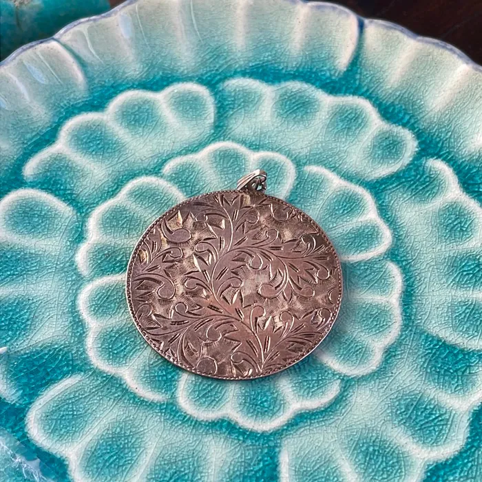 Necklaces Vintage Paris Jewelry Engraved Sterling Pendant 1956 Vintage Necklaces Vintage Paris Jewelry Engraved Sterling Pendant 1956 Vintage
