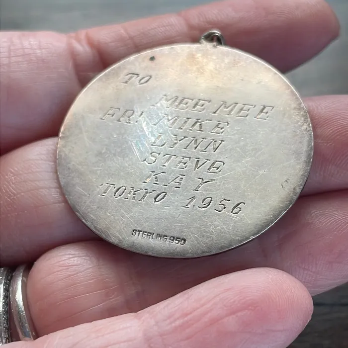 Necklaces Vintage Paris Jewelry Engraved Sterling Pendant 1956 Vintage Necklaces Vintage Paris Jewelry Engraved Sterling Pendant 1956 Vintage