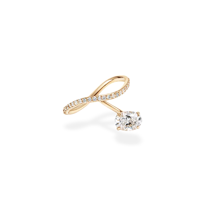Peek 1ct Oval Wave Ring Bridal Edition PRMAL Rings