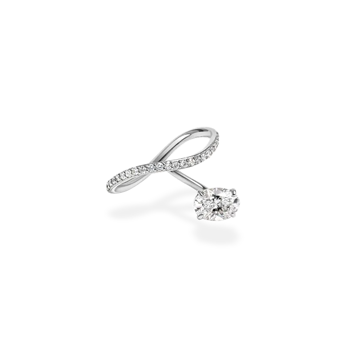 Peek 1ct Oval Wave Ring Bridal Edition PRMAL Rings