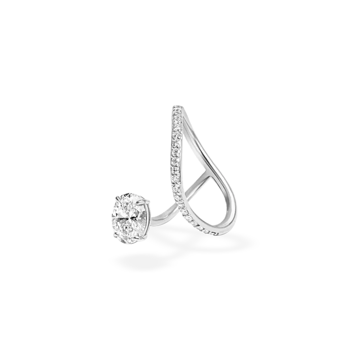 Peek 1ct Oval Wave Ring Bridal Edition PRMAL Rings