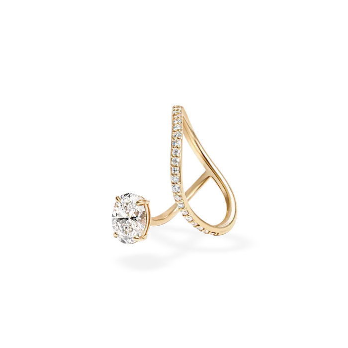 Peek 1ct Oval Wave Ring Bridal Edition PRMAL Rings