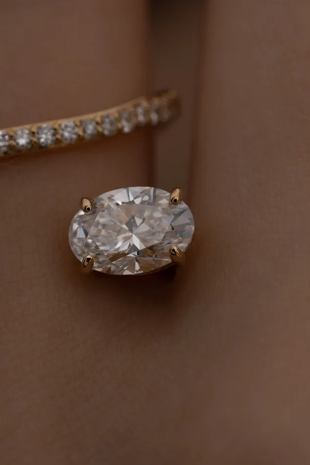Peek 1ct Oval Wave Ring Bridal Edition PRMAL Rings