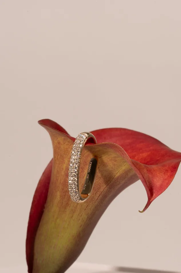 PRMAL Earrings Dome Pave Bar Ear Cuff PRMAL Earrings Dome Pave Bar Ear Cuff