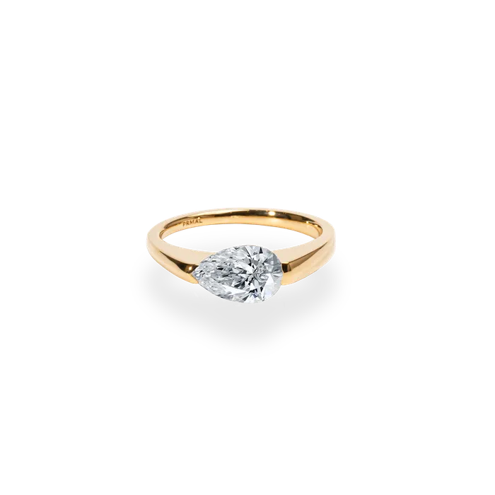 PRMAL Rings Facet 1ct Pear Ring Bridal Edition
