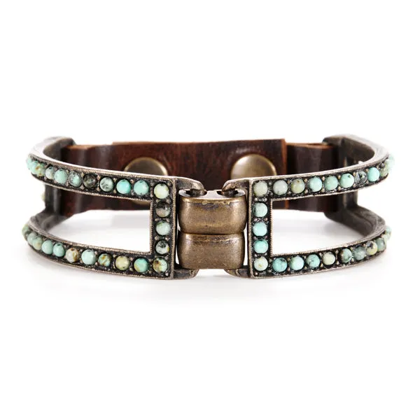 Rebel Designs Inc Double Sided Beaded Two Bar Bracelet Bracelets