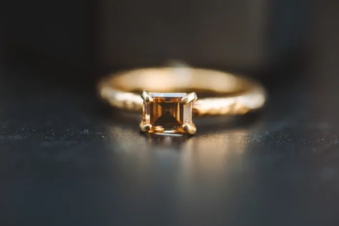 Rings Art FX fine jewelry 14k Yellow Gold Chocolate Diamond Ring