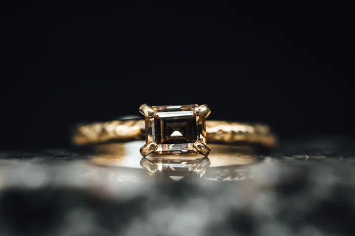 Rings Art FX fine jewelry 14k Yellow Gold Chocolate Diamond Ring