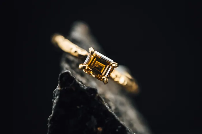 Rings Art FX fine jewelry 14k Yellow Gold Chocolate Diamond Ring