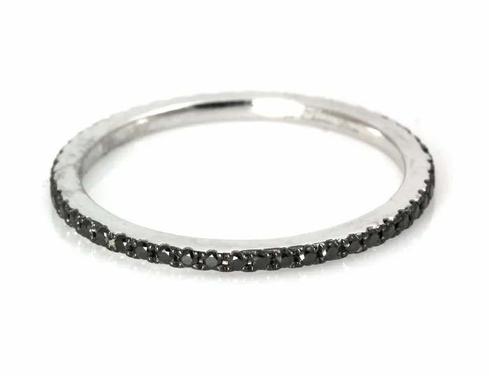 Rings Cherie Dori Black Diamond Eternity Band