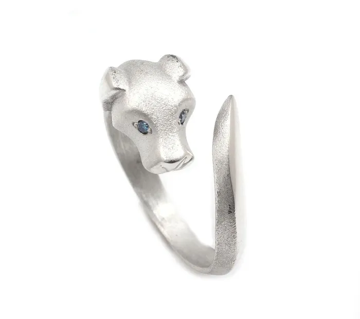 Rings Michael Tatom Silver Dachshund Dog Ring