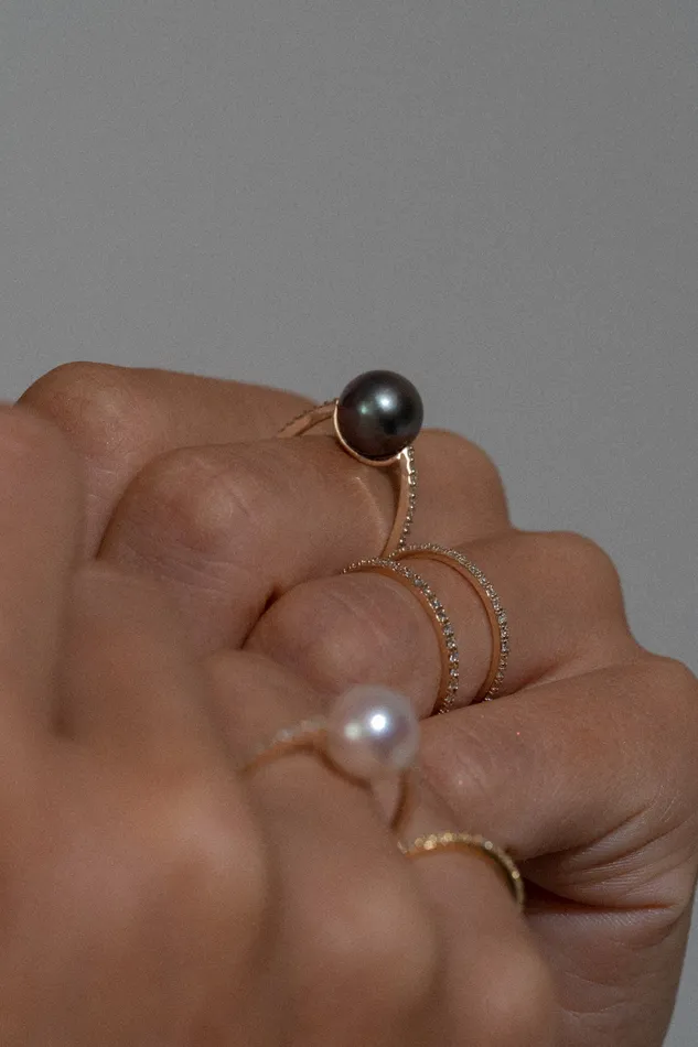 Rings PRMAL Pearl Oval Ring Rings PRMAL Pearl Oval Ring