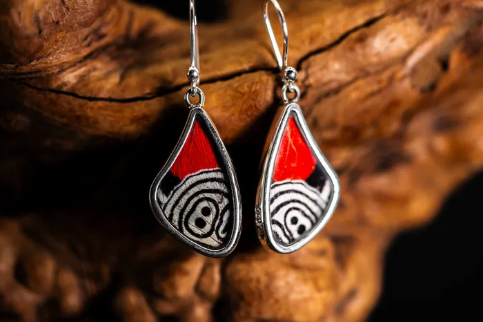 Sterling Silver Butterfly Wing Earrings Vicky Bates Earrings
