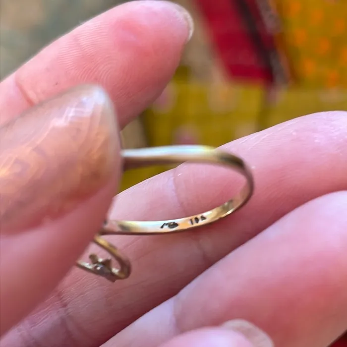 Vintage Paris Jewelry Rings Moon Star Diamond Ring 10k Gold Vintage Vintage Paris Jewelry Rings Moon Star Diamond Ring 10k Gold Vintage