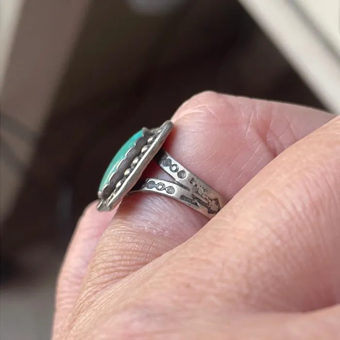 Vintage Paris Jewelry Rings Turquoise Ring Ornate Sterling Silver Harvey Era Vintage Vintage Paris Jewelry Rings Turquoise Ring Ornate Sterling Silver Harvey Era Vintage
