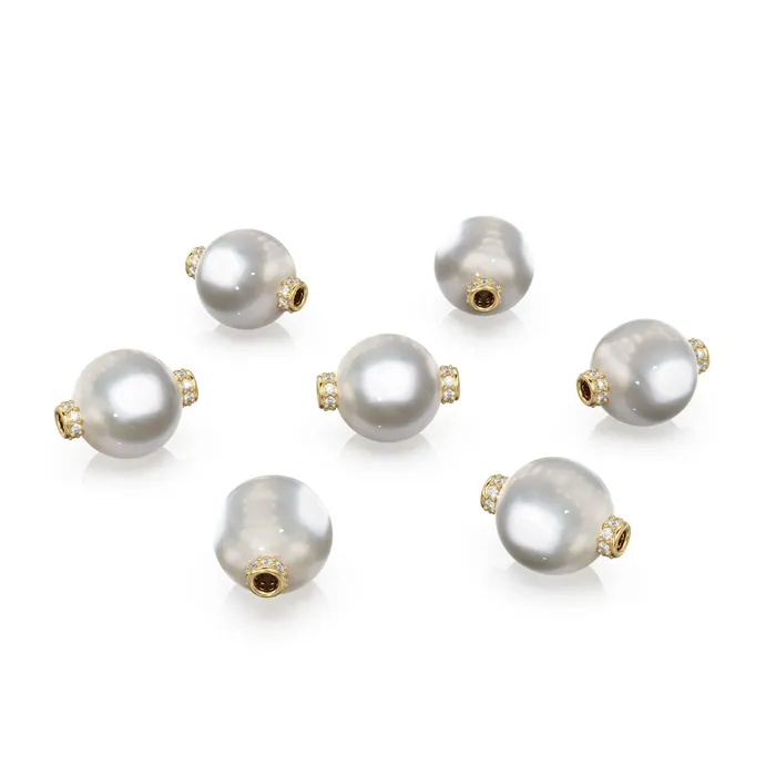 10mm Pearl 18k Solid Yellow Gold Diamond Eternity Rondelle Wheel Bead Finding Spacer Gold Rondelle Bead Diamond Finding by BeadSupplyUSA Jalvi Co PreStyled Sets 10mm Pearl 18k Solid Yellow Gold Diamond Eternity Rondelle Wheel Bead Finding Spacer Gold Rondelle Bead Diamond Finding by BeadSupplyUSA Jalvi Co PreStyled Sets