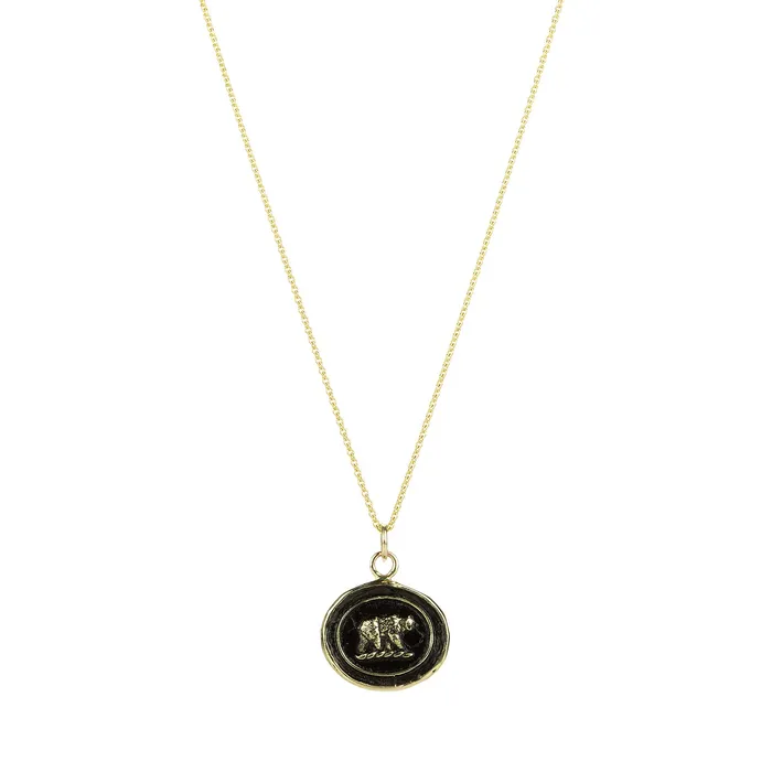 14k Mother Bear Talisman Necklace Pyrrha Necklaces 14k Mother Bear Talisman Necklace Pyrrha Necklaces