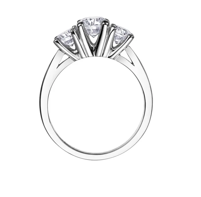 14kt White Gold Three Across 100cttw Round Diamond Ring Independent Jewellers Rings 14kt White Gold Three Across 100cttw Round Diamond Ring Independent Jewellers Rings
