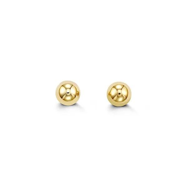 14kt Yellow Gold 6mm Ball Stud Earrings Independent Jewellers Earrings