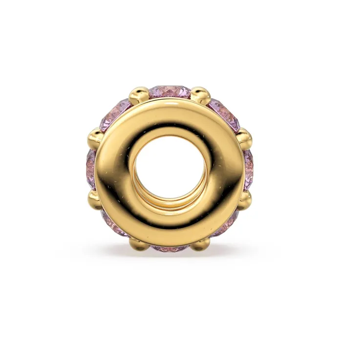 18k Solid Yellow Gold 5mm Morganite Eternity Rondelle Wheel Bead Jalvi Co PreStyled Sets 18k Solid Yellow Gold 5mm Morganite Eternity Rondelle Wheel Bead Jalvi Co PreStyled Sets