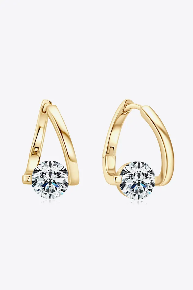 2 Carat Moissanite 925 Sterling Silver Heart Earrings Trendsi Earrings