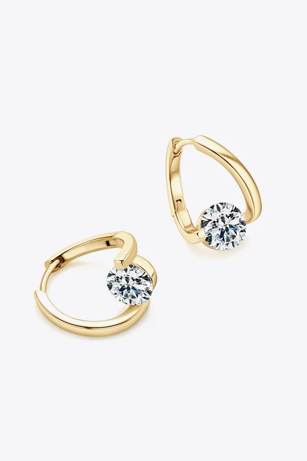 2 Carat Moissanite 925 Sterling Silver Heart Earrings Trendsi Earrings