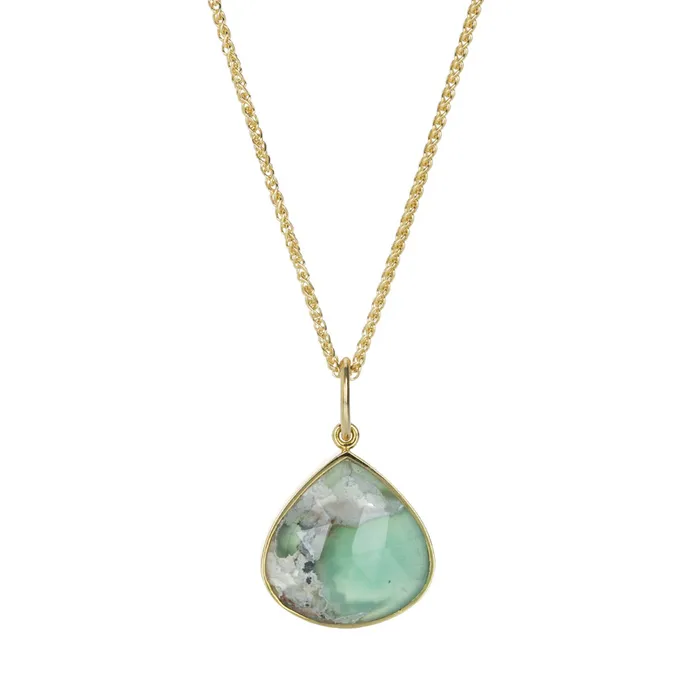 Alexis Kletjian Necklaces Rose Cut Aquaphrase Pendant Pendant Only