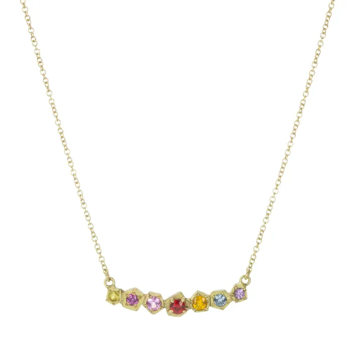 Annie Fensterstock Necklaces Rainbow Rock Necklace