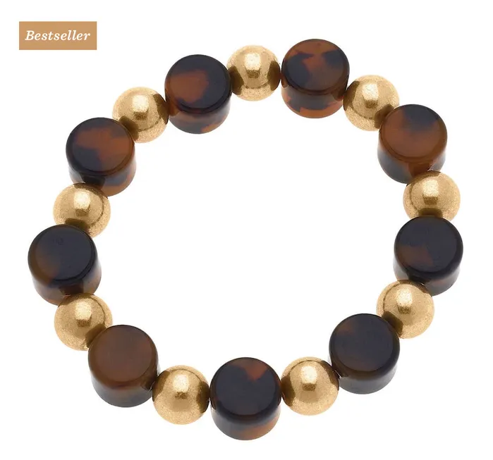 Ava Resin Ball Bead Stretch Bracelet Pearls and Chicks Bracelets