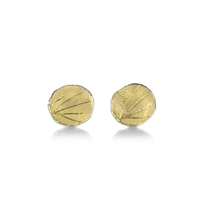 Barbara Heinrich 18k Yellow Gold Petal Studs PreStyled Sets