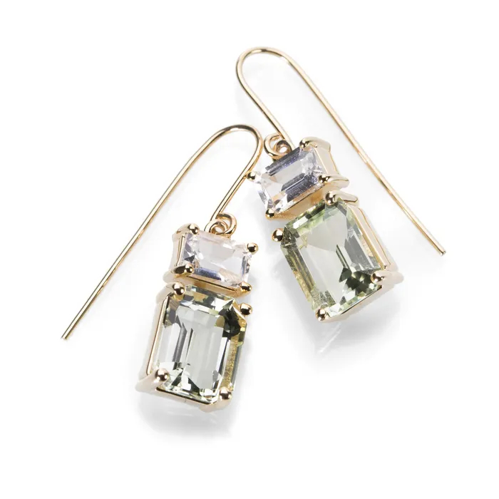 Beryl and Sapphire Earrings Nicole Landaw Earrings