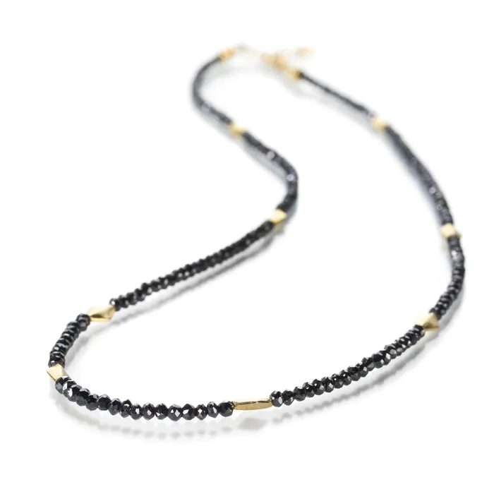 Black Diamond Bead Necklace Barbara Heinrich Necklaces