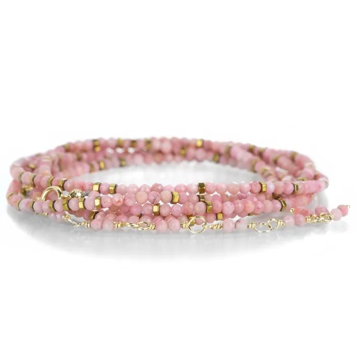 Bracelets Anne Sportun Rhodonite Confetti Wrap Bracelet 34