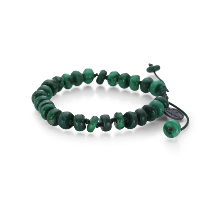 Bracelets Joseph Brooks Malachite Rondelle Beaded Bracelet
